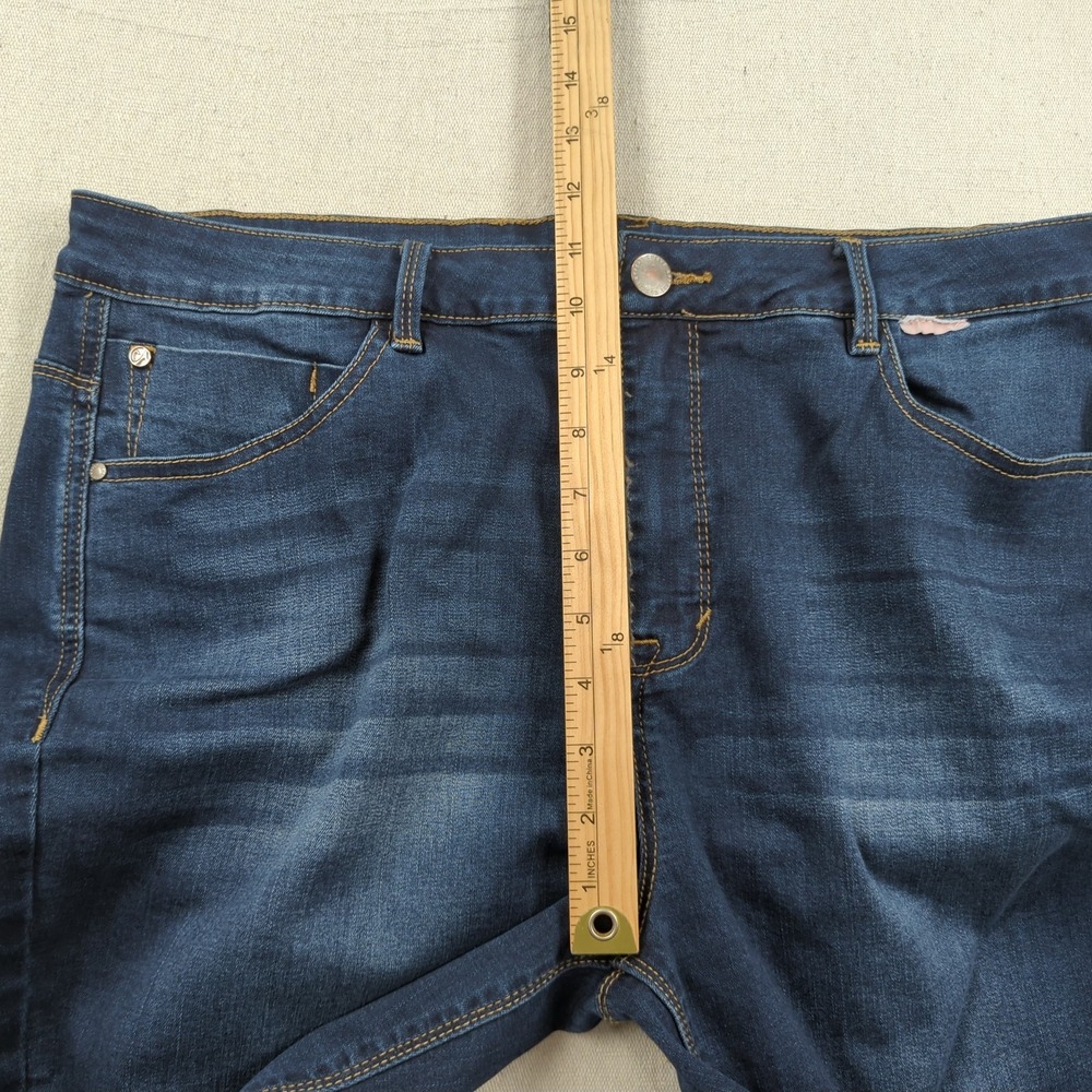 Curve Appeal Jeans Womens 16W Blue‎ Essential Skinny High Rise Stretch - Picture 8 of 15